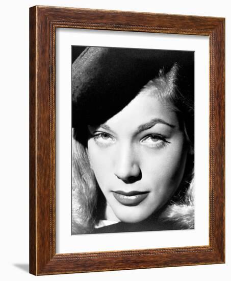 Lauren Bacall. "The Big Sleep" 1946, Directed by Howard Hawks. 1946-null-Framed Photographic Print