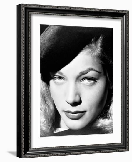 Lauren Bacall. "The Big Sleep" 1946, Directed by Howard Hawks. 1946-null-Framed Photographic Print