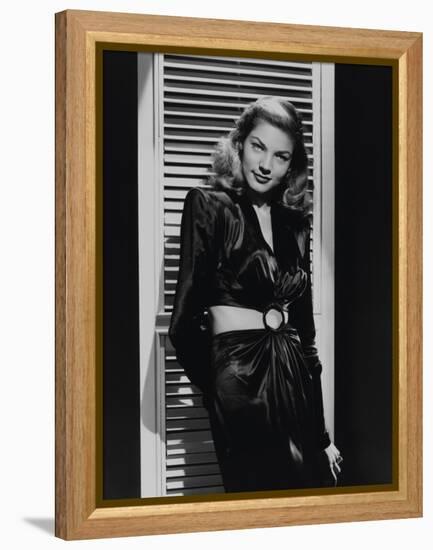 Lauren Bacall "To Have And Have Not" 1944 Directed by Howard Hawks-null-Framed Premier Image Canvas