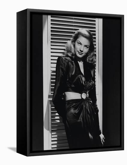 Lauren Bacall "To Have And Have Not" 1944 Directed by Howard Hawks-null-Framed Premier Image Canvas