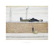 The Schoolyard-Laurence Stephen Lowry-Framed Art Print