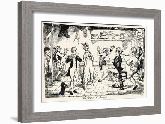 Laurence Sterne - 'Sentimental-Thomas Rowlandson-Framed Giclee Print