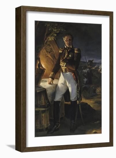 Laurent, marquis de Gouvion Saint Cyr, maréchal de France (1764-1830), repr-Horace Vernet-Framed Giclee Print