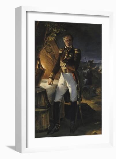 Laurent, marquis de Gouvion Saint Cyr, maréchal de France (1764-1830), repr-Horace Vernet-Framed Giclee Print