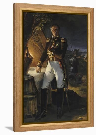 Laurent, marquis de Gouvion Saint Cyr, maréchal de France (1764-1830), repr-Horace Vernet-Framed Premier Image Canvas