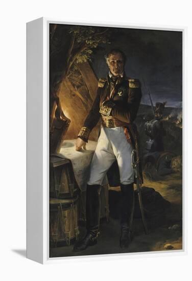 Laurent, marquis de Gouvion Saint Cyr, maréchal de France (1764-1830), repr-Horace Vernet-Framed Premier Image Canvas