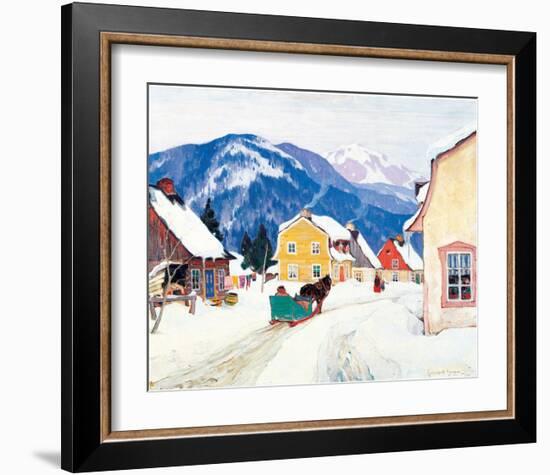 Laurentian Village-Clarence Alphonse Gagnon-Framed Premium Giclee Print