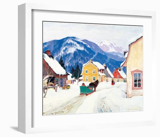 Laurentian Village-Clarence Alphonse Gagnon-Framed Premium Giclee Print