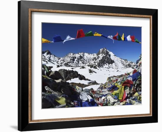 Lauribina Pass, Langtang National Park, Bagmati, Central Region (Madhyamanchal), Nepal, Himalayas-Jochen Schlenker-Framed Photographic Print