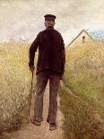 Old Man Walking in a Rye Field-Laurits Andersen Ring-Giclee Print