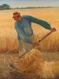 Old Man Walking in a Rye Field-Laurits Andersen Ring-Framed Giclee Print