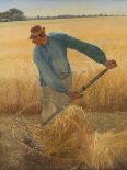 Old Man Walking in a Rye Field-Laurits Andersen Ring-Giclee Print