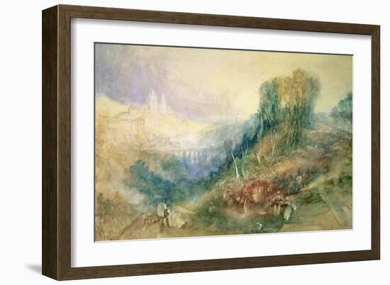 Lausanne from the West-J. M. W. Turner-Framed Giclee Print