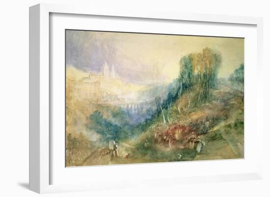 Lausanne from the West-J. M. W. Turner-Framed Giclee Print