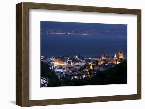 Lausanne, Geneva Lake, Switzerland-vladacanon-Framed Photographic Print