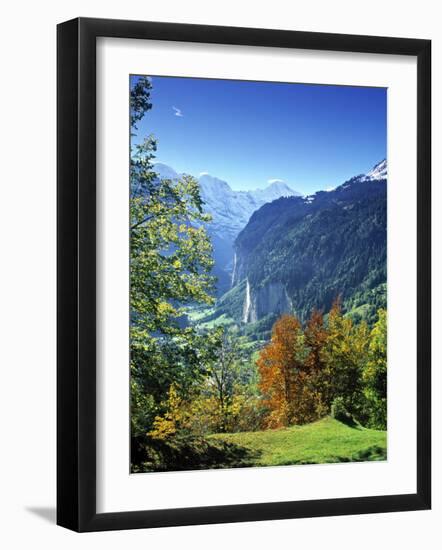 Lauterbrunnen Valley, Berner Oberland, Switzerland-Peter Adams-Framed Photographic Print