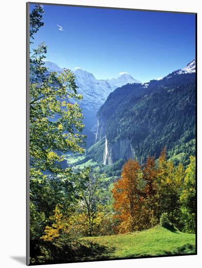 Lauterbrunnen Valley, Berner Oberland, Switzerland-Peter Adams-Mounted Photographic Print