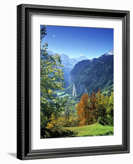 Lauterbrunnen Valley, Berner Oberland, Switzerland-Peter Adams-Framed Photographic Print