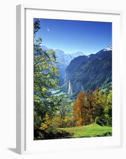 Lauterbrunnen Valley, Berner Oberland, Switzerland-Peter Adams-Framed Photographic Print