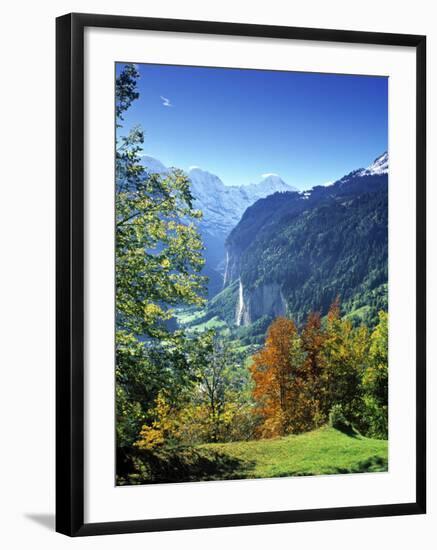 Lauterbrunnen Valley, Berner Oberland, Switzerland-Peter Adams-Framed Photographic Print