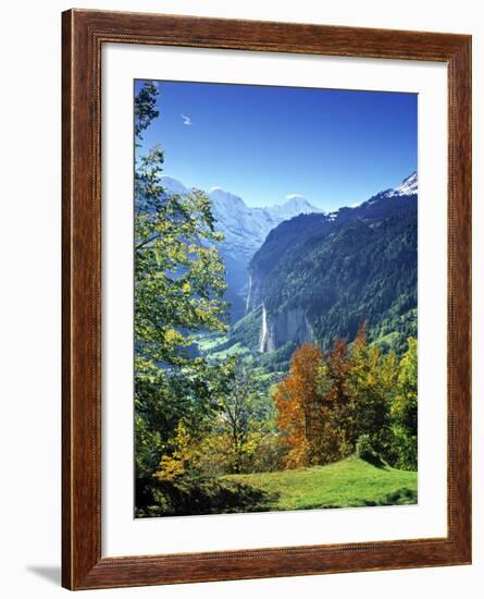 Lauterbrunnen Valley, Berner Oberland, Switzerland-Peter Adams-Framed Photographic Print