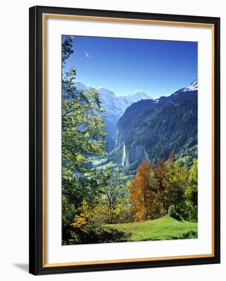 Lauterbrunnen Valley, Berner Oberland, Switzerland-Peter Adams-Framed Photographic Print