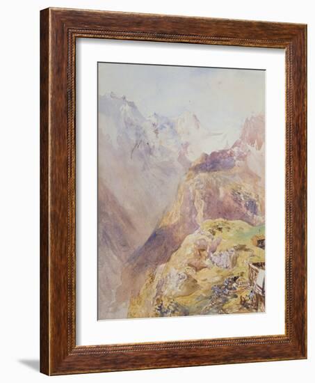 Lauterbrunnen Valley from Murren-Alfred William Hunt-Framed Giclee Print