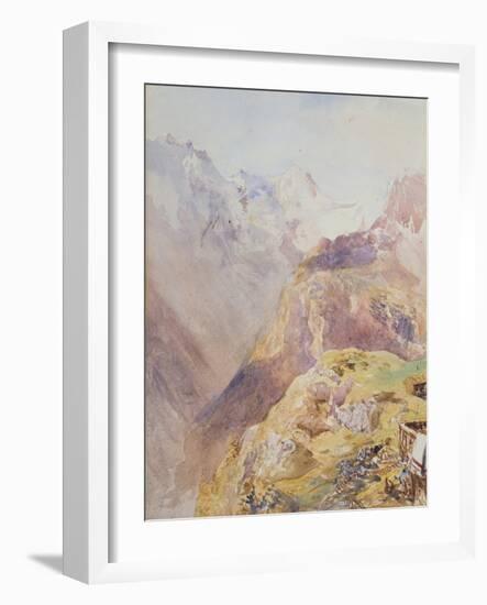 Lauterbrunnen Valley from Murren-Alfred William Hunt-Framed Giclee Print