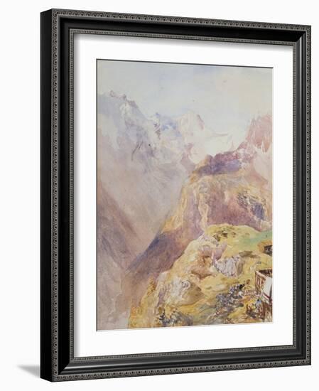 Lauterbrunnen Valley from Murren-Alfred William Hunt-Framed Giclee Print