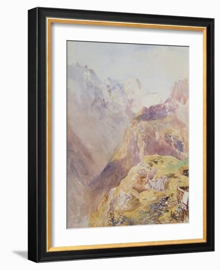 Lauterbrunnen Valley from Murren-Alfred William Hunt-Framed Giclee Print