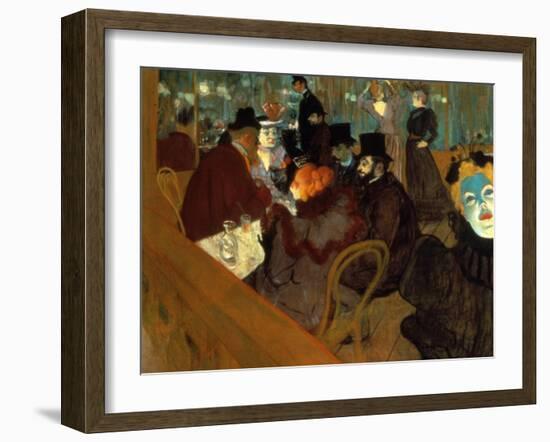 Lautrec: Moulin Rouge-Henri de Toulouse-Lautrec-Framed Giclee Print