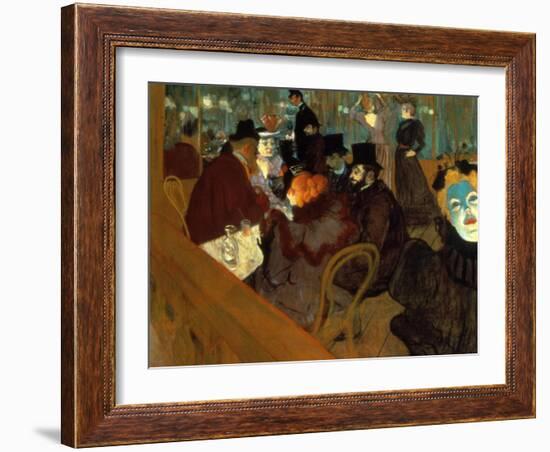 Lautrec: Moulin Rouge-Henri de Toulouse-Lautrec-Framed Giclee Print