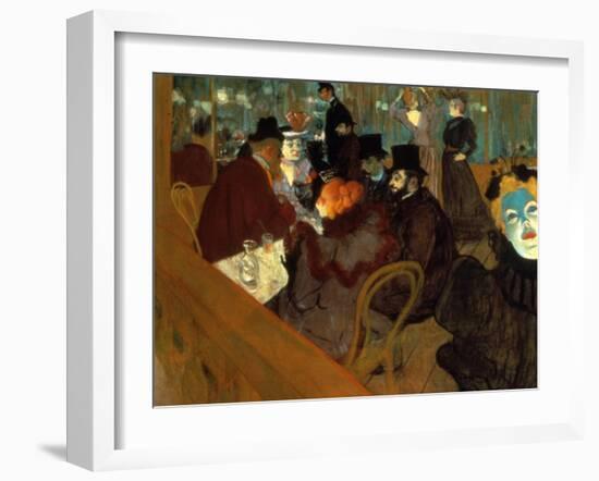 Lautrec: Moulin Rouge-Henri de Toulouse-Lautrec-Framed Giclee Print