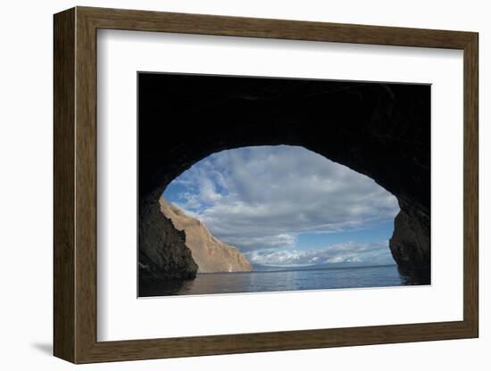 Lava Cave Punta Vicente Roca, Galapagos Islands, Ecuador-Pete Oxford-Framed Photographic Print