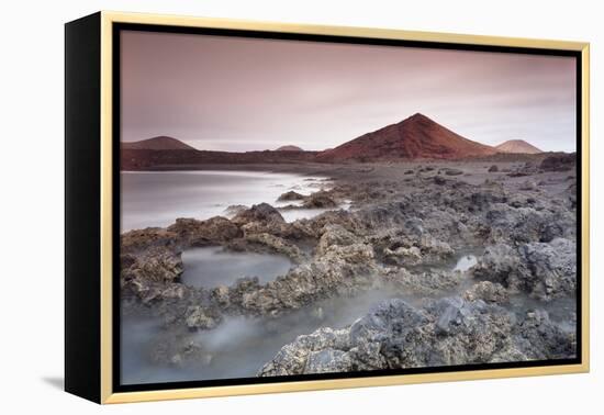 Lava Coast Near Los Hervideros, Montanas Del Fuego, Parque Natinal De Timanfaya-Markus Lange-Framed Premier Image Canvas