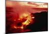 Lava Entering the Pacific Ocean, Hawaii-Magrath Photography-Mounted Photographic Print