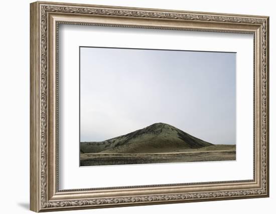 Lava Fields and Hill, Route 574, Neshraun, Saxholar, Snaefellsnes, West Iceland-Julia Wellner-Framed Photographic Print