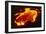 Lava Flow At Night-Dr. Juerg Alean-Framed Photographic Print