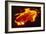 Lava Flow At Night-Dr. Juerg Alean-Framed Photographic Print