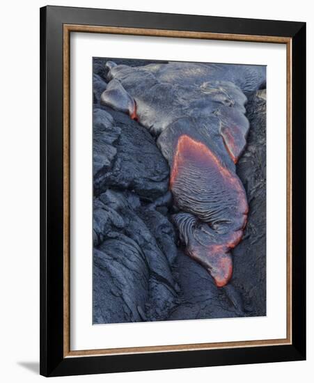 Lava flow from Kapa'ahu, Kalapana, Big Island, Hawaii-Maresa Pryor-Framed Photographic Print