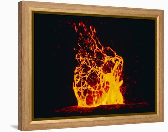 Lava Flow From Kilauea Volcano-Brad Lewis-Framed Premier Image Canvas