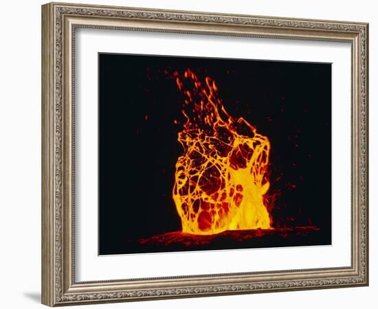 Lava Flow From Kilauea Volcano-Brad Lewis-Framed Photographic Print