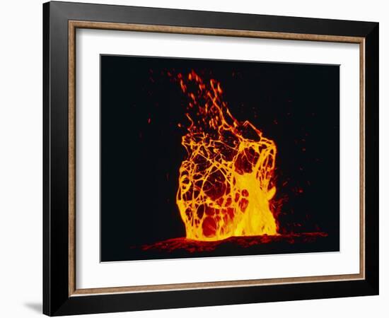 Lava Flow From Kilauea Volcano-Brad Lewis-Framed Photographic Print