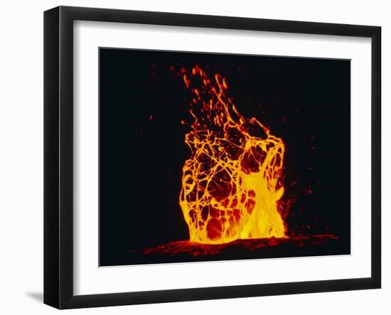 Lava Flow From Kilauea Volcano-Brad Lewis-Framed Photographic Print