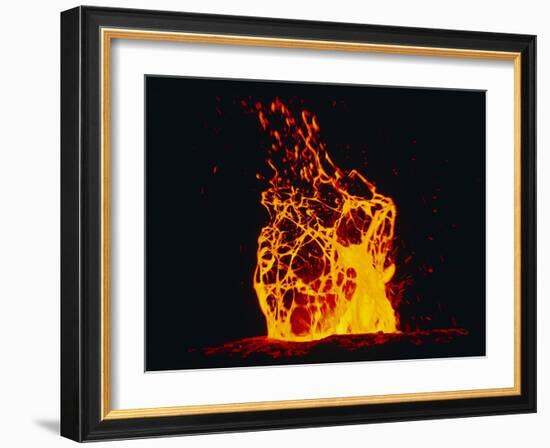 Lava Flow From Kilauea Volcano-Brad Lewis-Framed Photographic Print