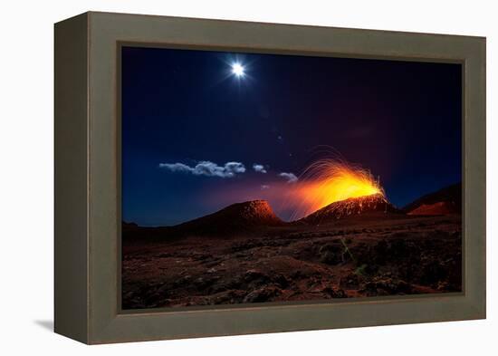 Lava Flow With the Moon-Barathieu Gabriel-Framed Premier Image Canvas