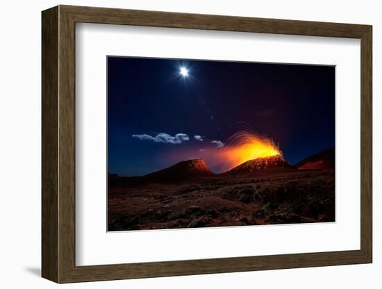 Lava Flow With the Moon-Barathieu Gabriel-Framed Photographic Print