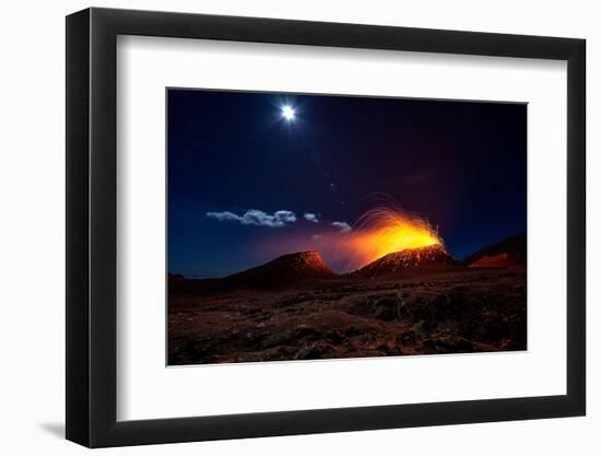 Lava Flow With the Moon-Barathieu Gabriel-Framed Photographic Print