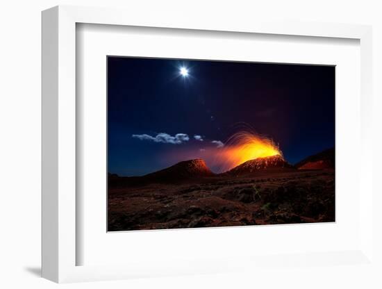 Lava Flow With the Moon-Barathieu Gabriel-Framed Photographic Print