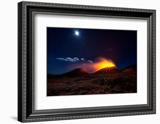 Lava Flow With the Moon-Barathieu Gabriel-Framed Photographic Print